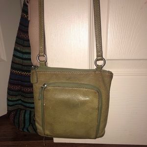 Green fossil purse